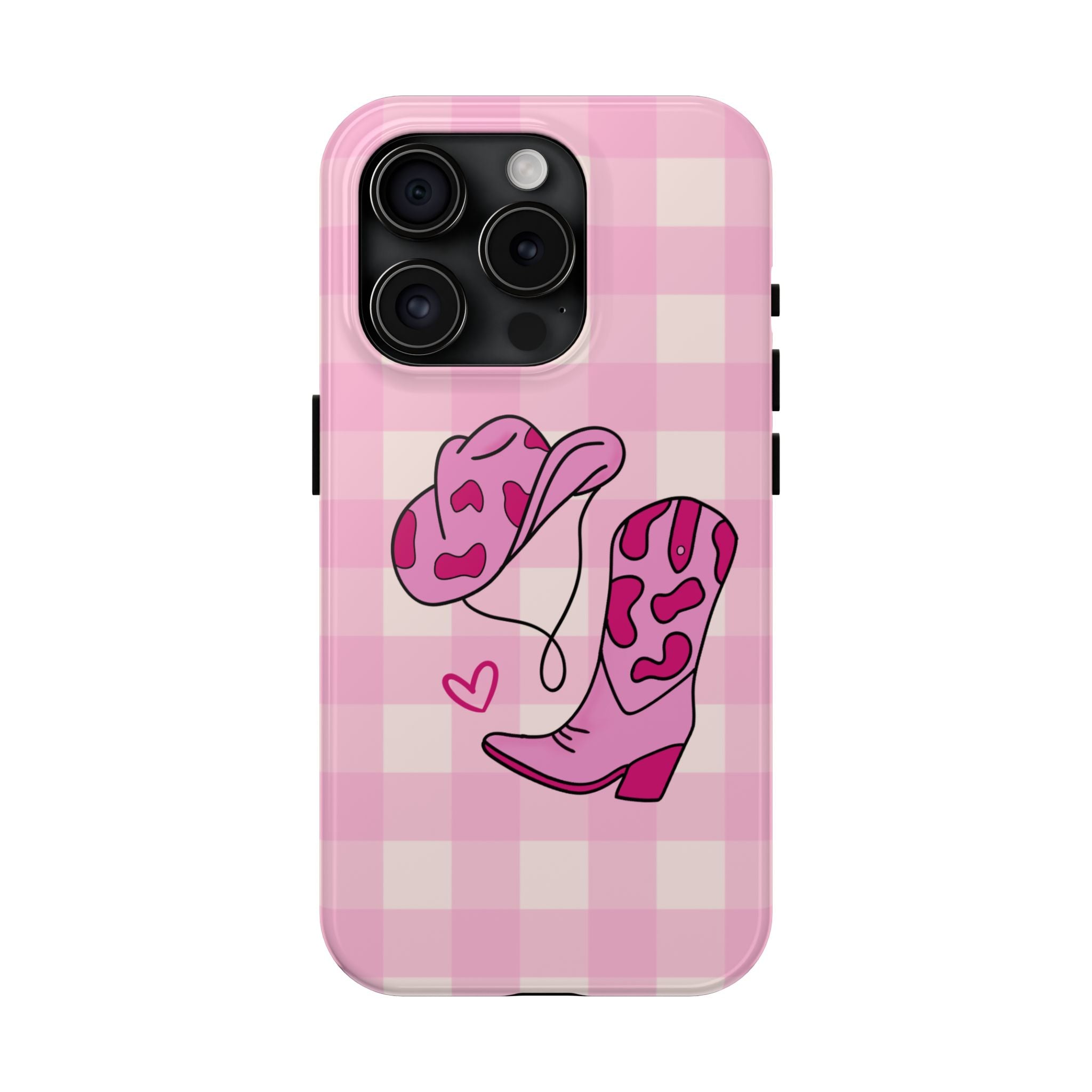 Pink Cowgirl Boots Phone Case