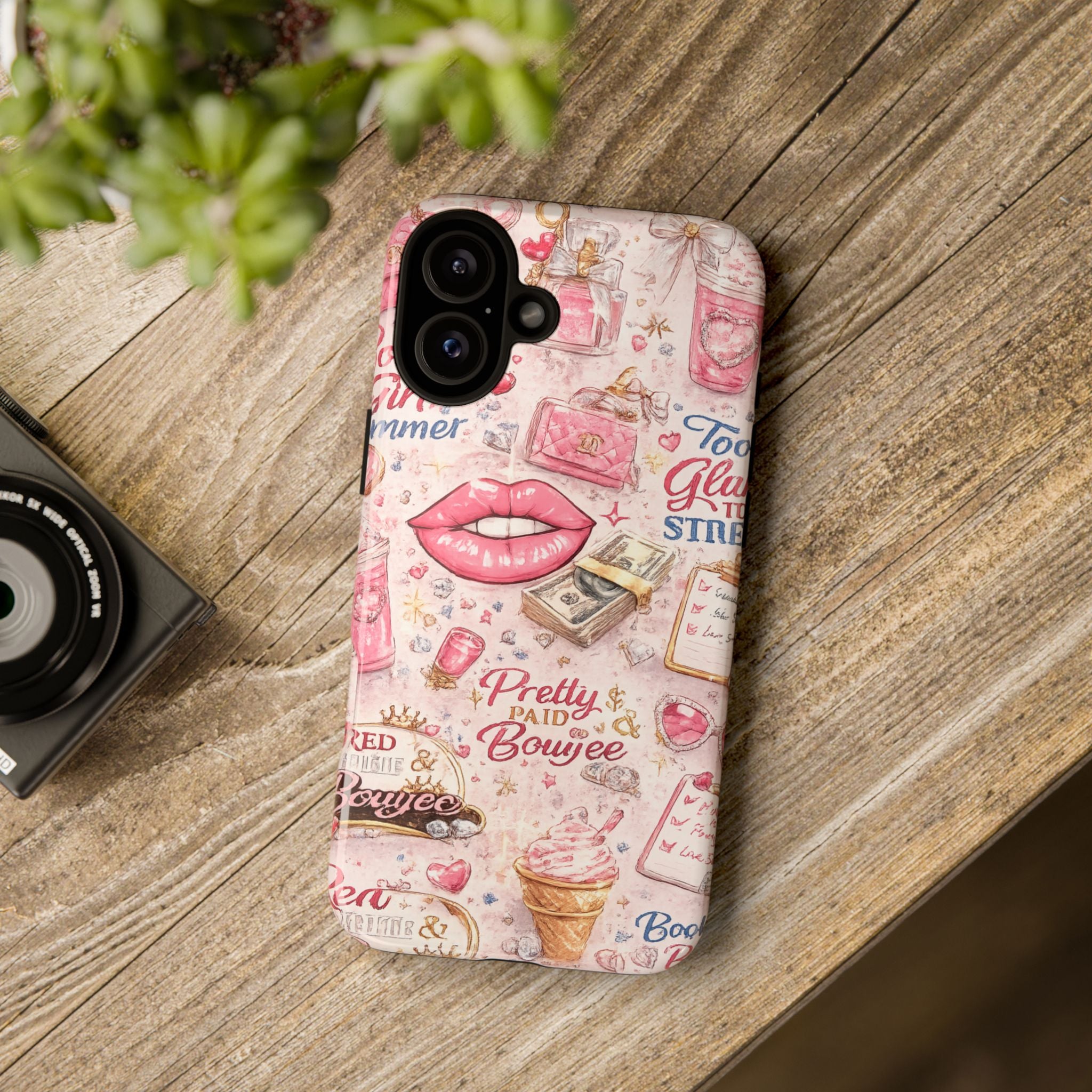 Pink Pretty and Boujee Junk Phone Case