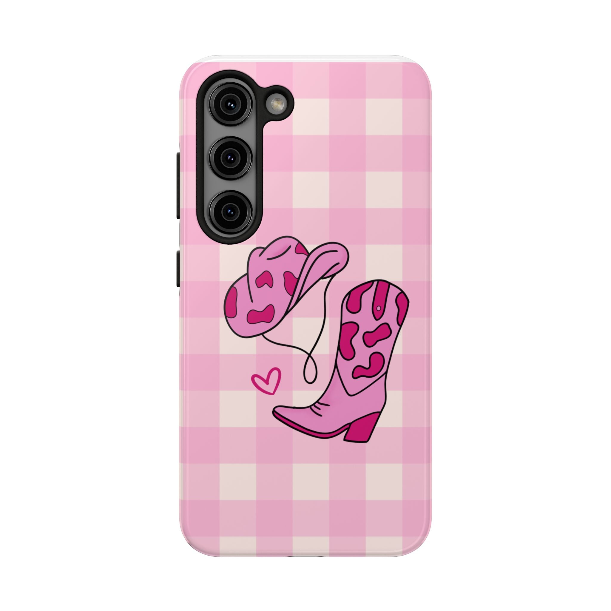 Pink Cowgirl Boots Phone Case