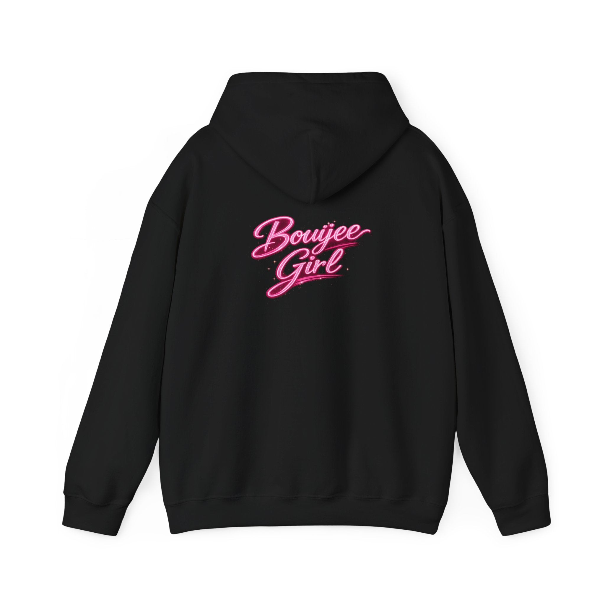 Bouijee Girl Pink Script Hoodie
