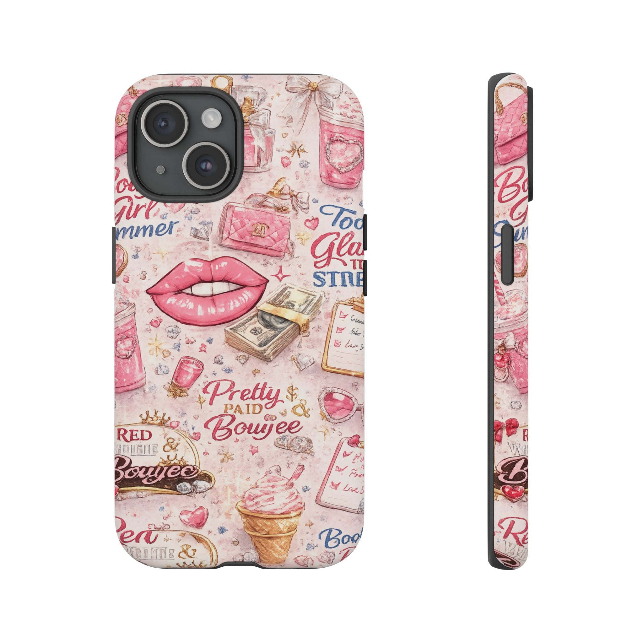 Pink Pretty and Boujee Junk Phone Case