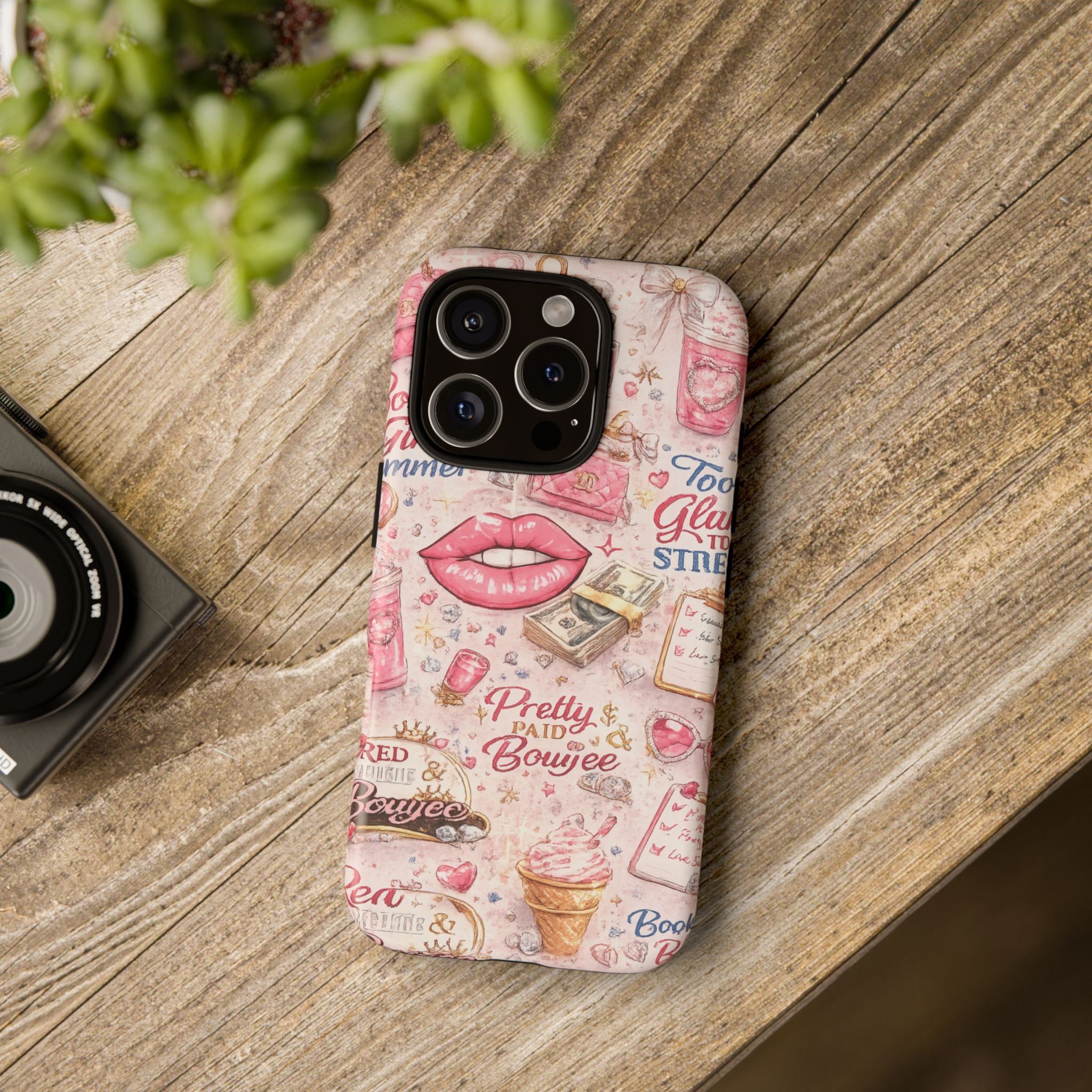 Pink Pretty and Boujee Junk Phone Case