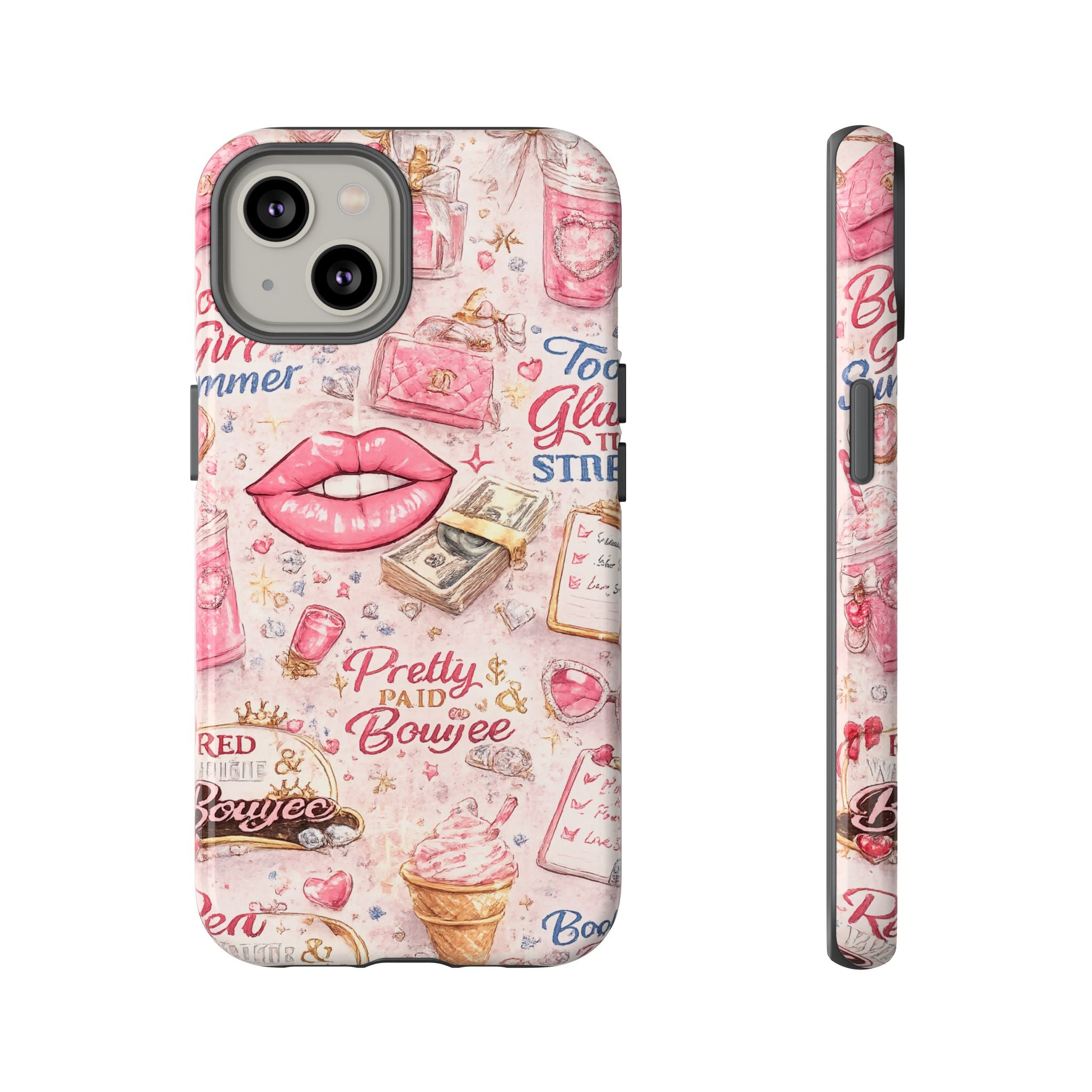 Pink Pretty and Boujee Junk Phone Case