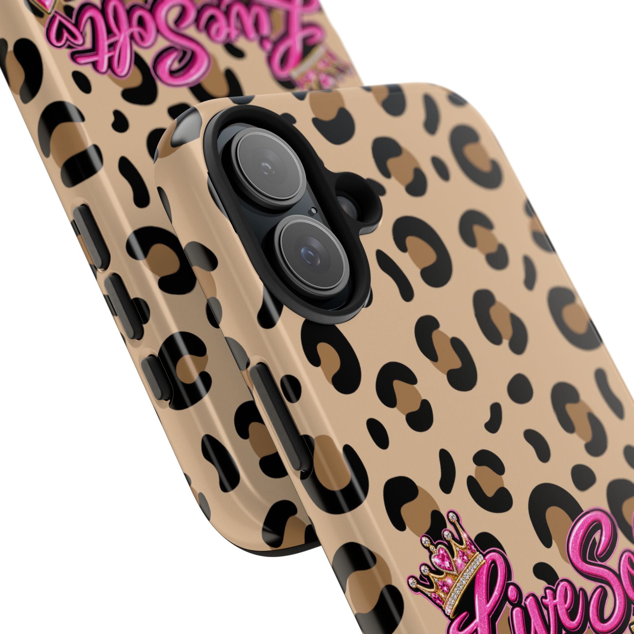 Live Soft Boss Up Leopard Phone Case