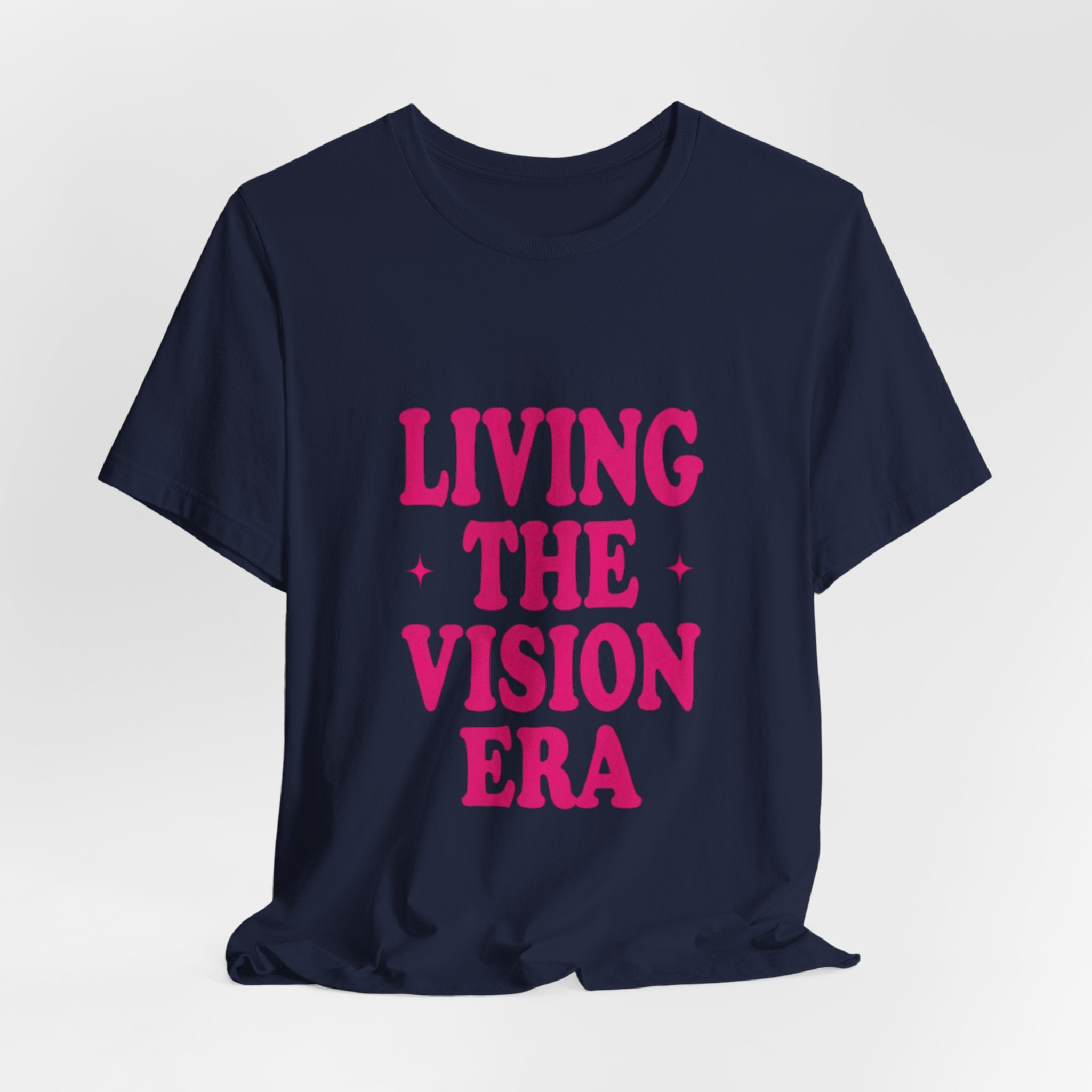 Living The Vision Era Tee | Y2K slogan, nostalgic typography