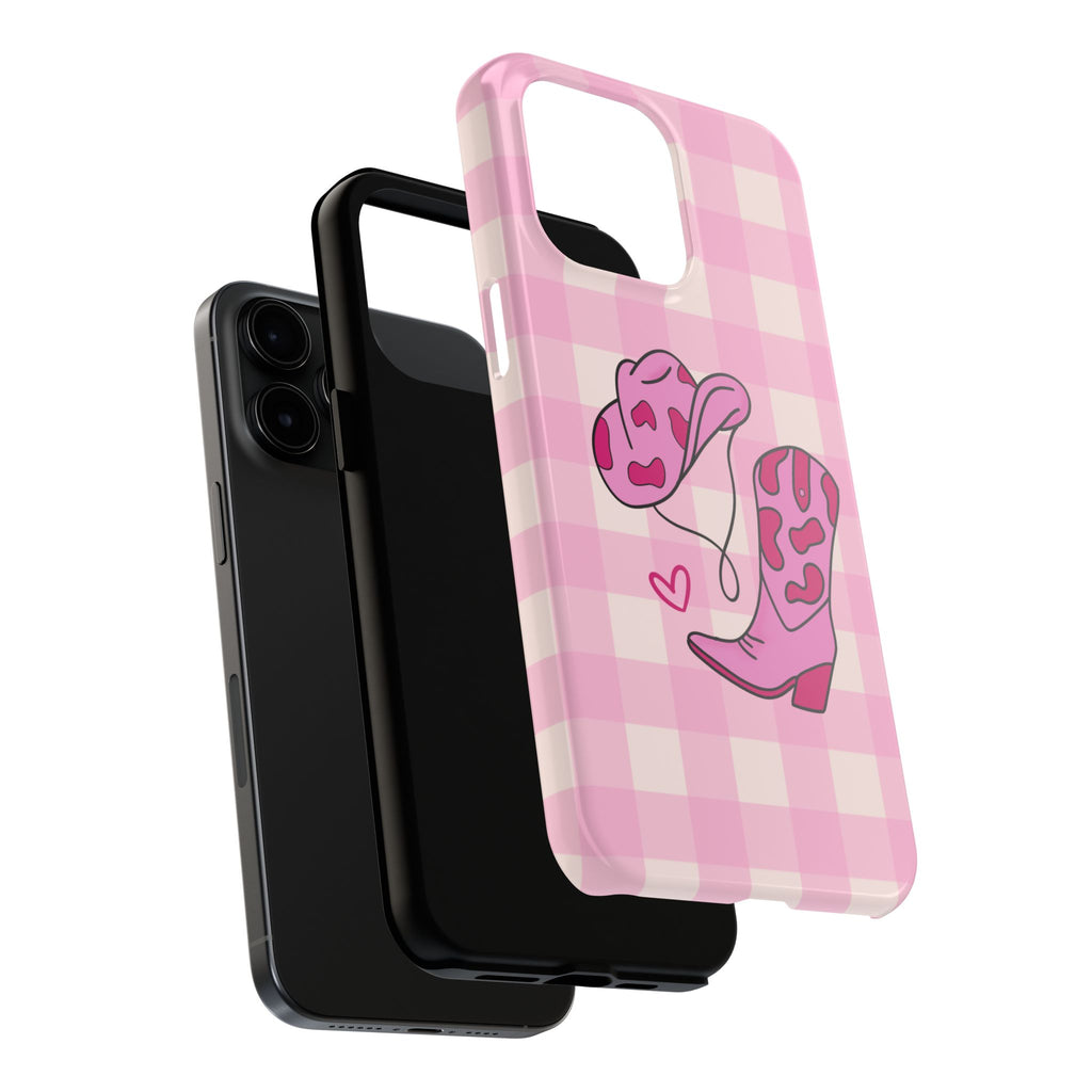 Pink Cowgirl Boots Phone Case