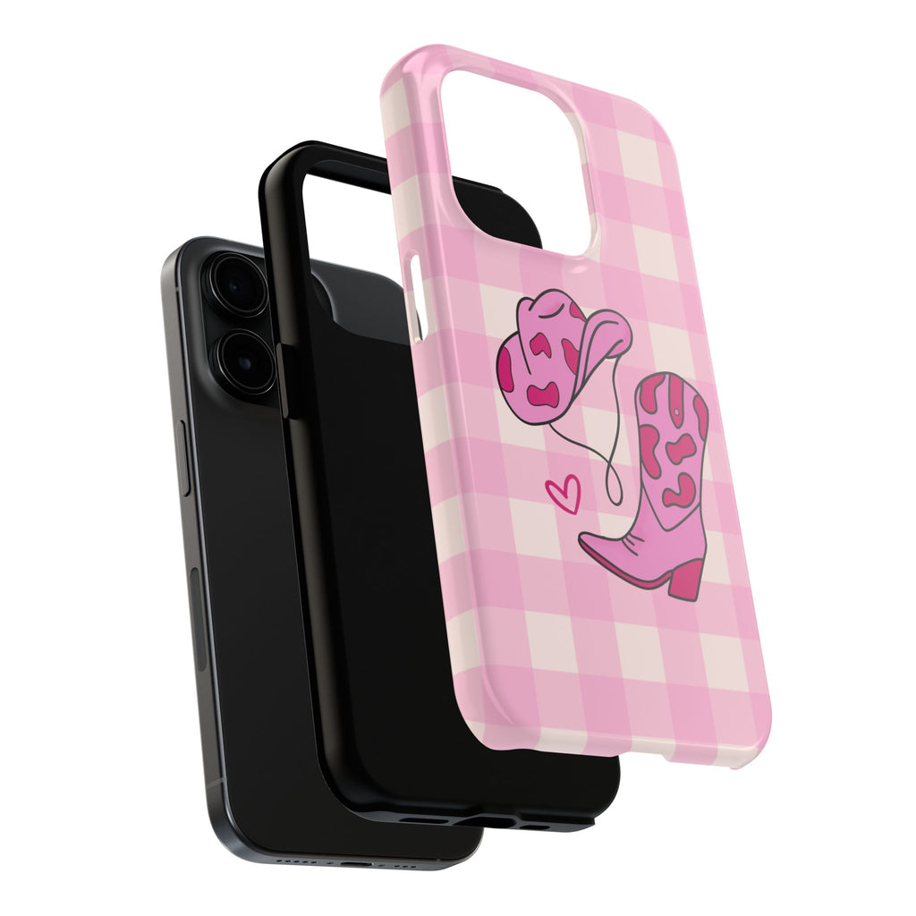 Pink Cowgirl Boots Phone Case