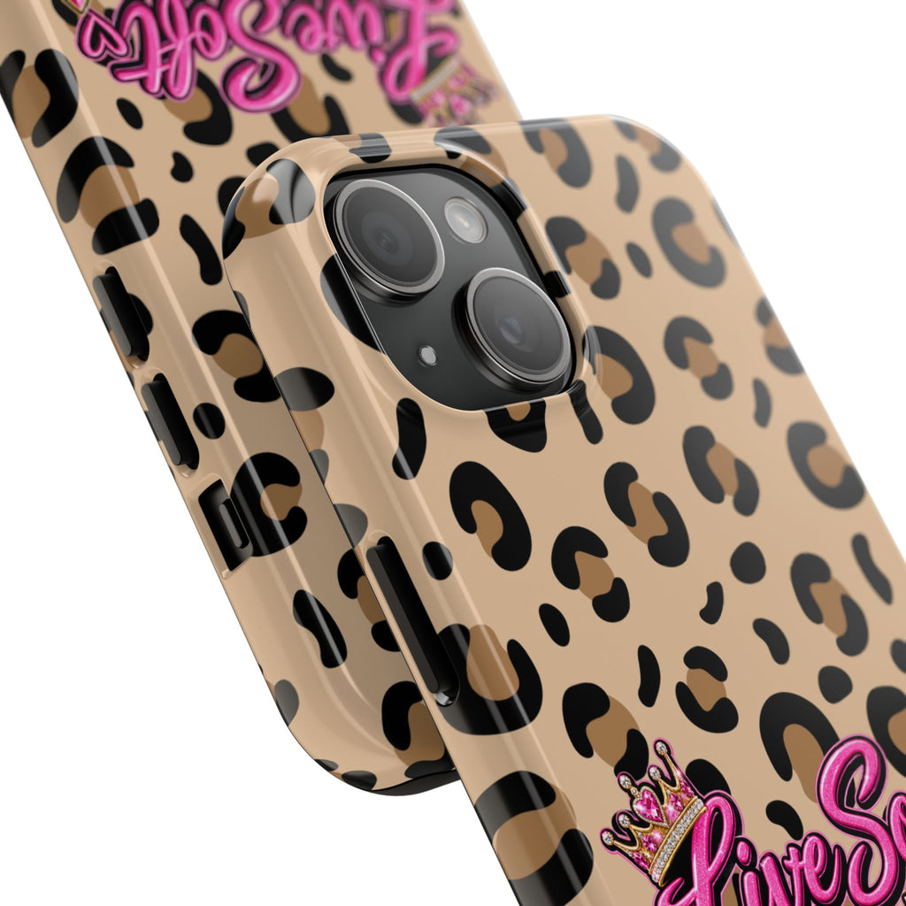 Live Soft Boss Up Leopard Phone Case