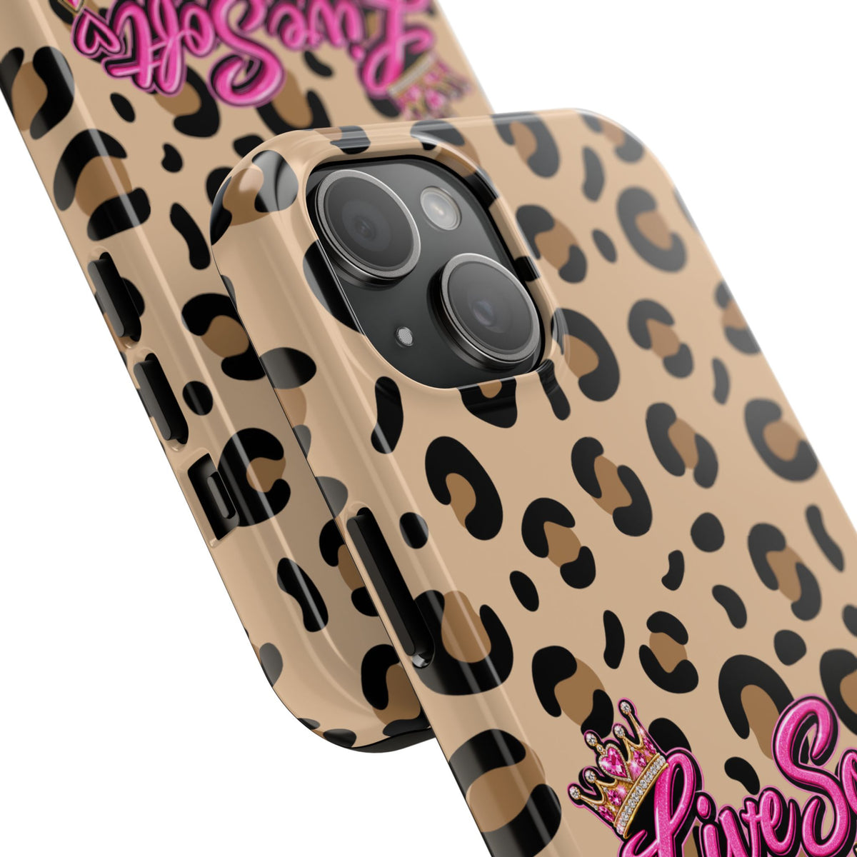 Live Soft Boss Up Leopard Phone Case