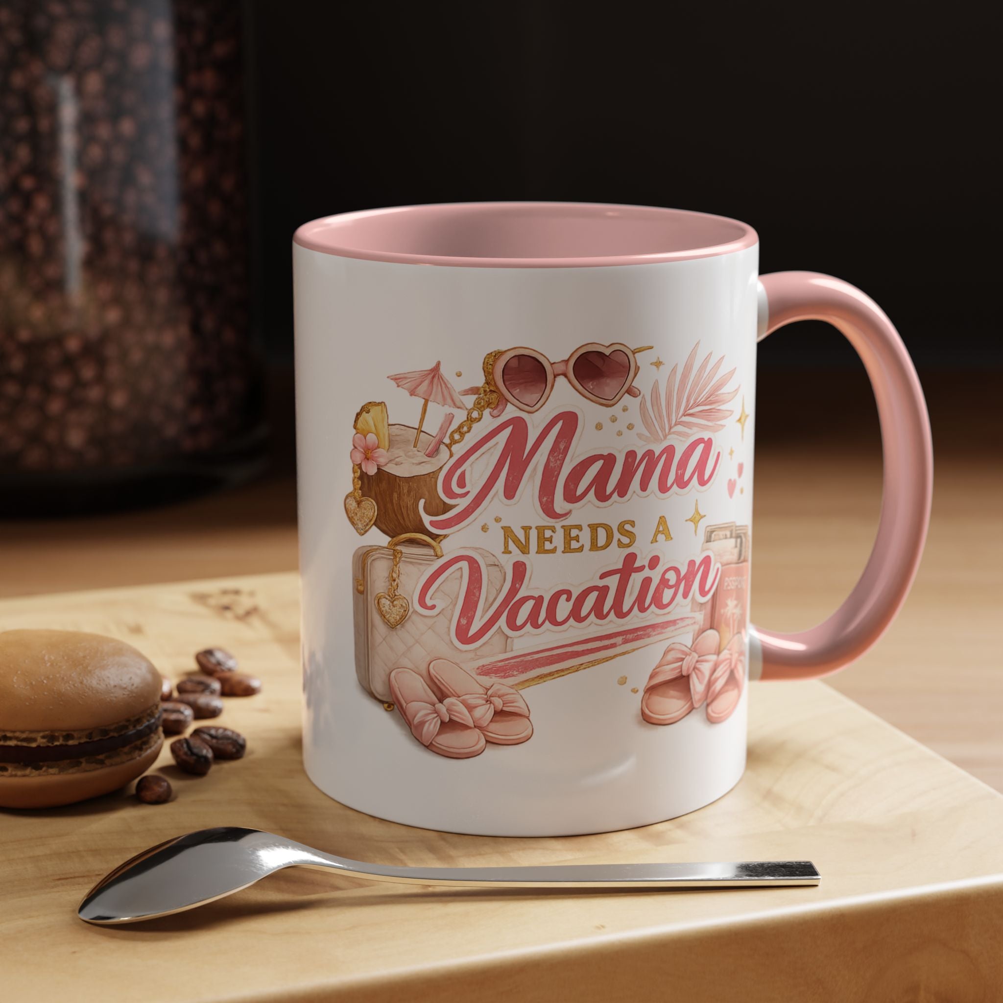 Mama Needs A Vacation Coffee Mug (11oz)