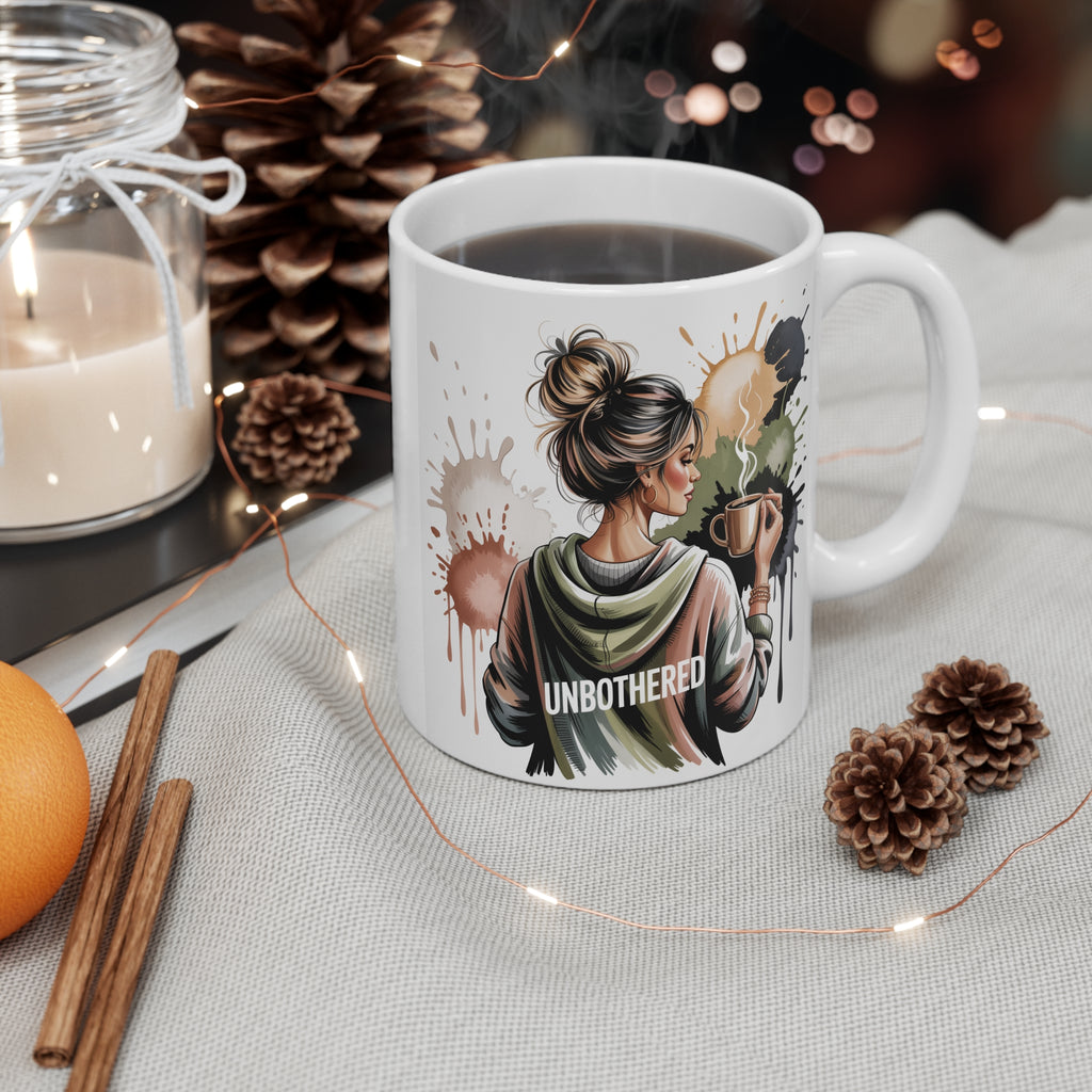 Unbothered Color Splash 11 oz Coffee Mug