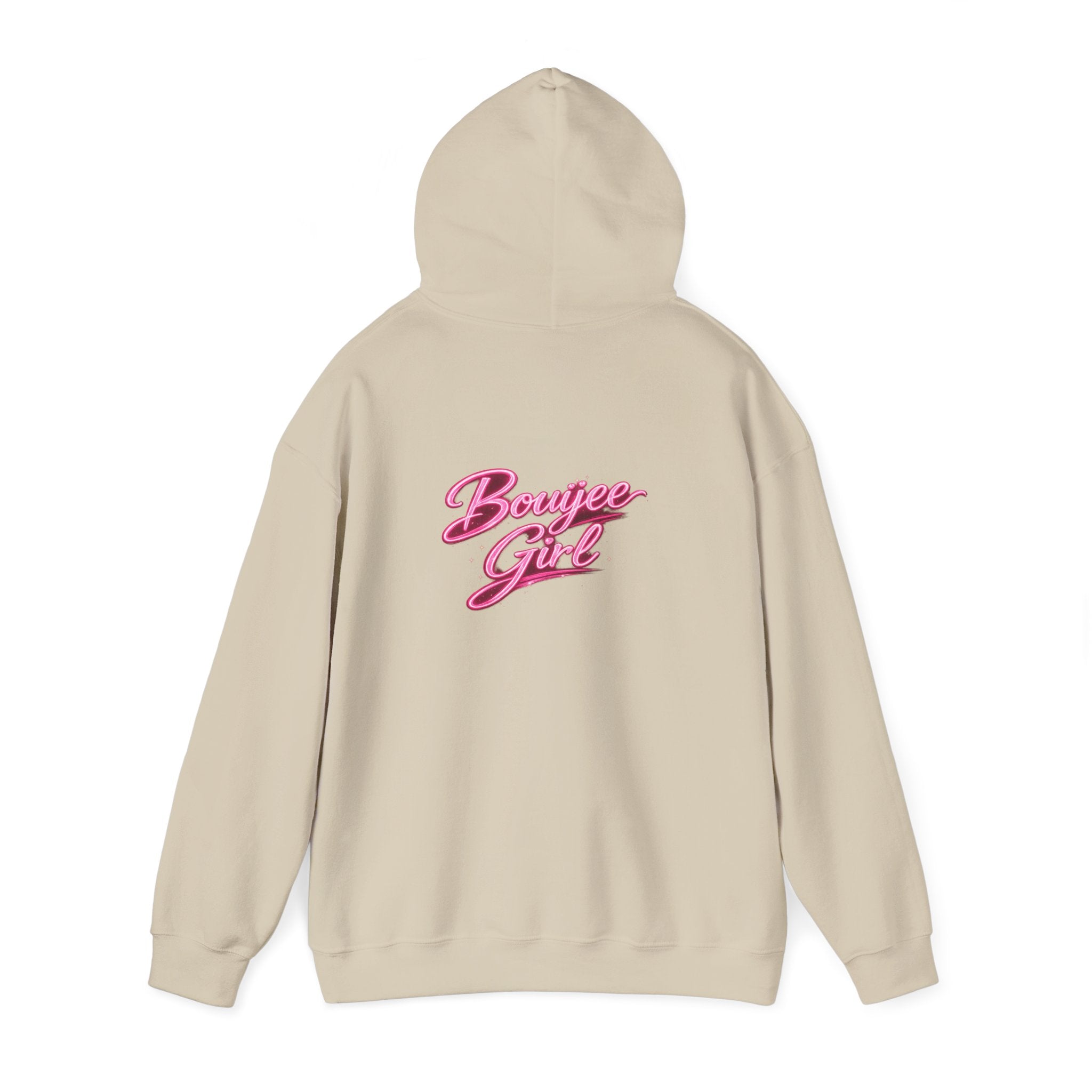 Bouijee Girl Pink Script Hoodie