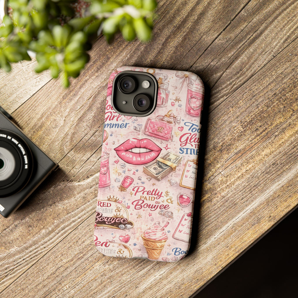 Pink Pretty and Boujee Junk Phone Case