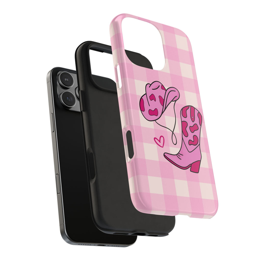 Pink Cowgirl Boots Phone Case