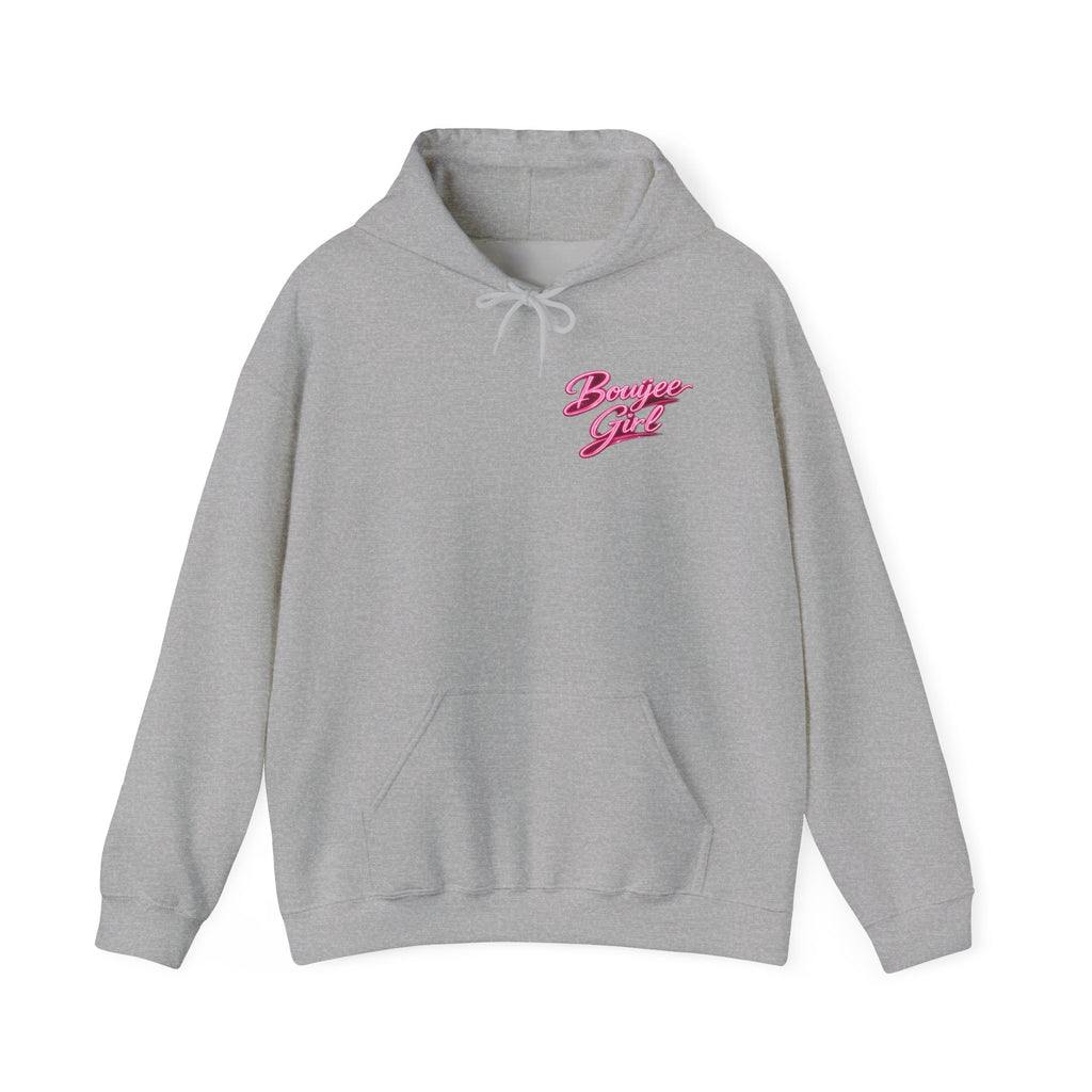 Bouijee Girl Pink Script Hoodie
