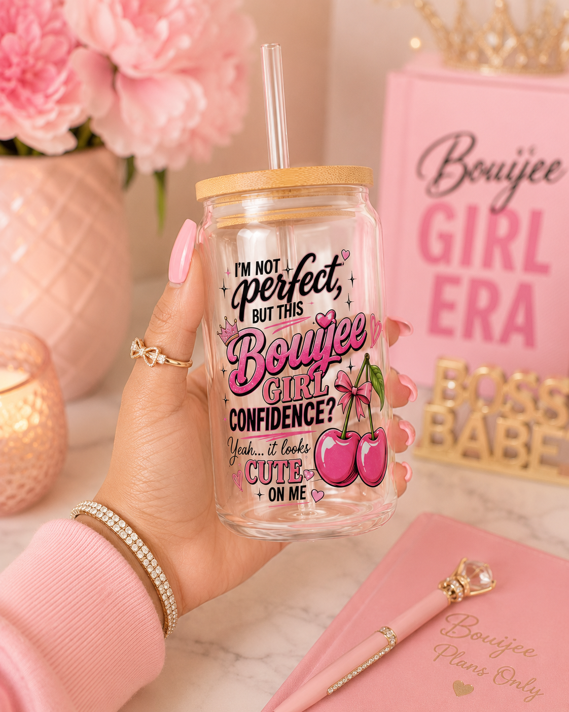Bouijee Girl Confidence Sipper- 16oz