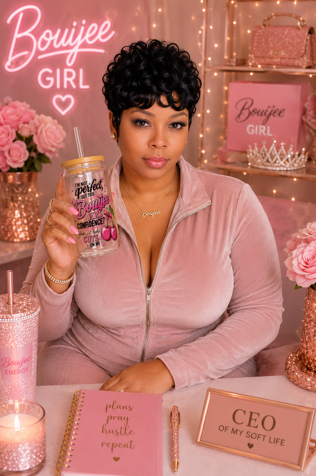 Bouijee Girl Confidence Sipper- 16oz