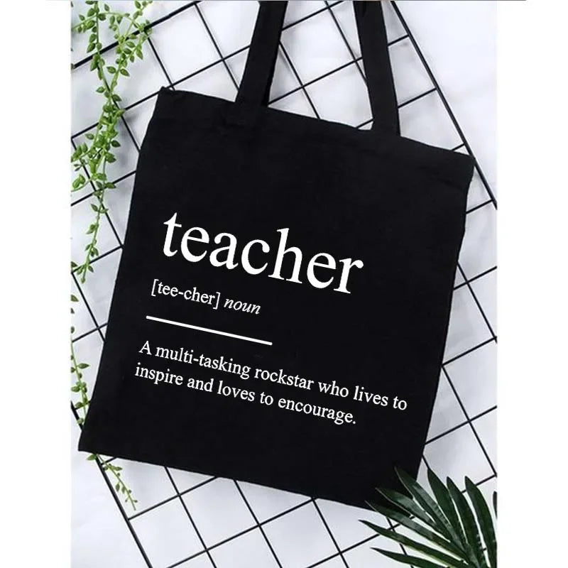 The Definition of a Teacher Canvas Tote Bag