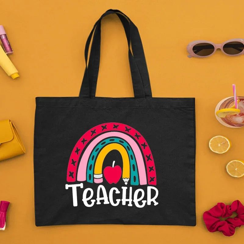 Teacher Canvas Tote Bag