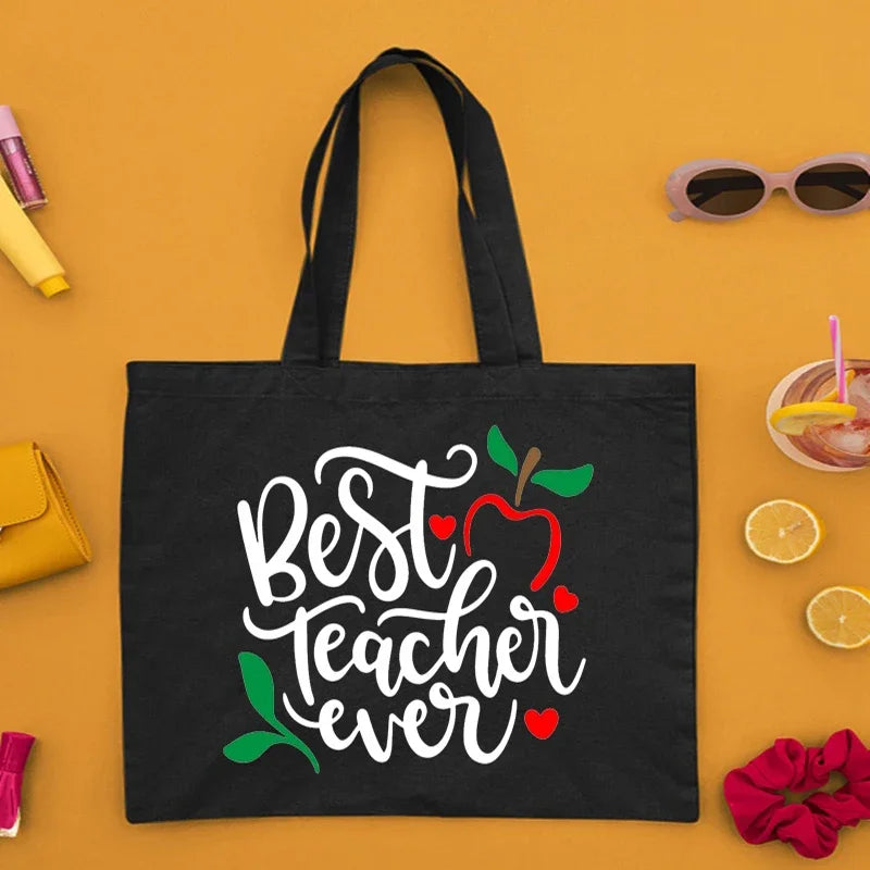 Teacher Canvas Tote Bag