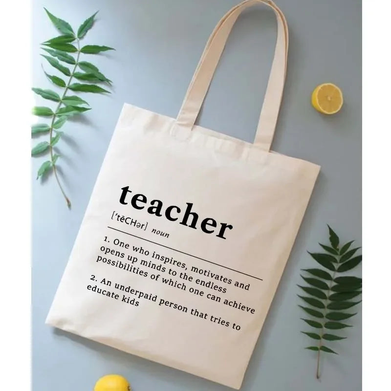 The Definition of a Teacher Canvas Tote Bag
