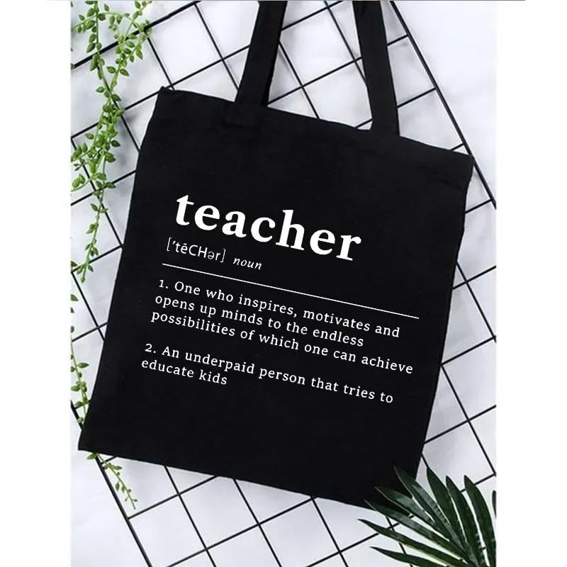 The Definition of a Teacher Canvas Tote Bag