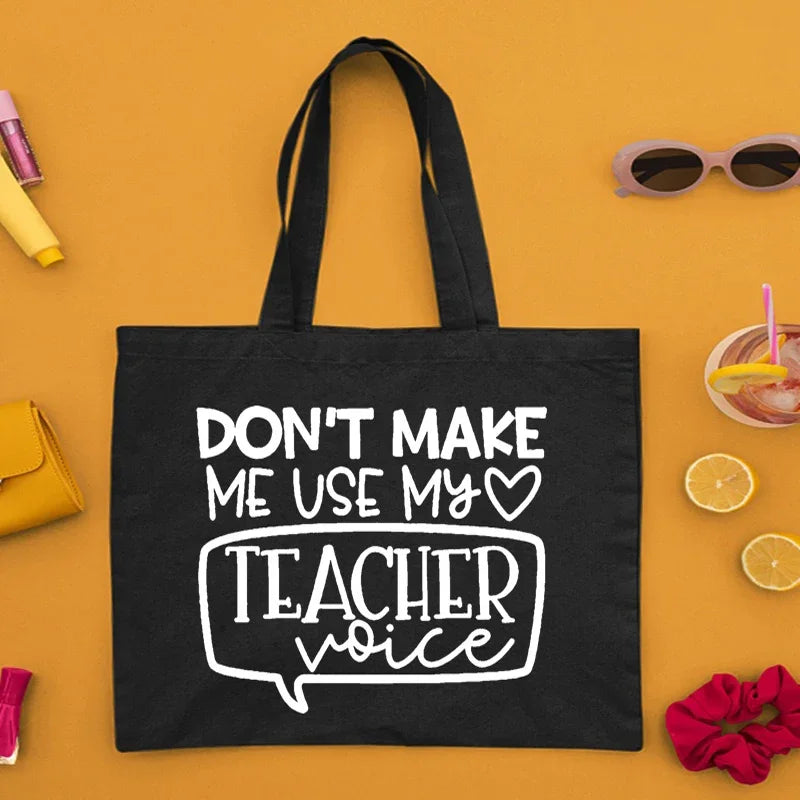 Teacher Canvas Tote Bag