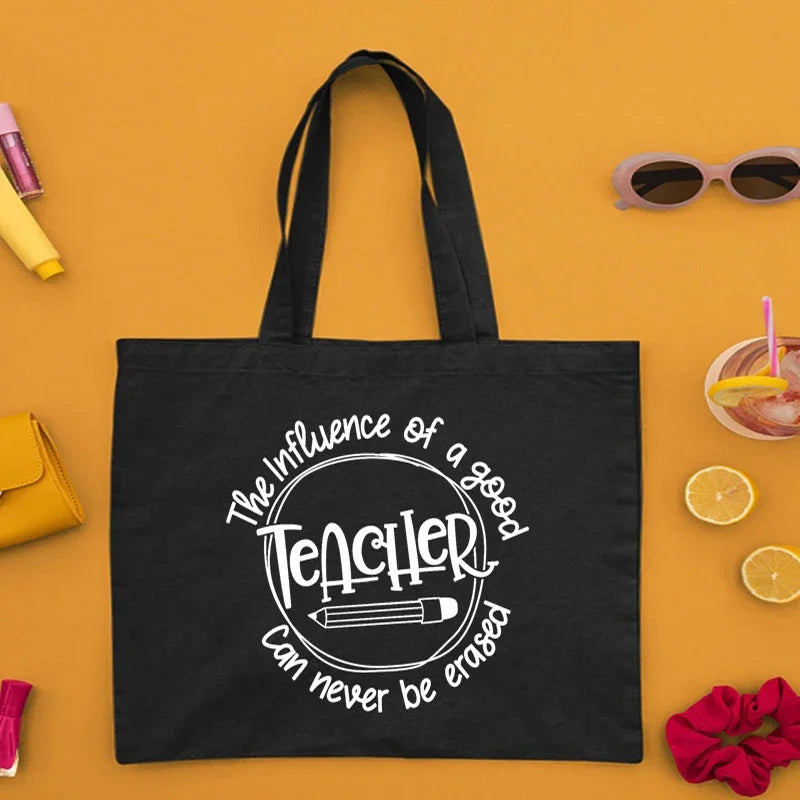 Teacher Canvas Tote Bag