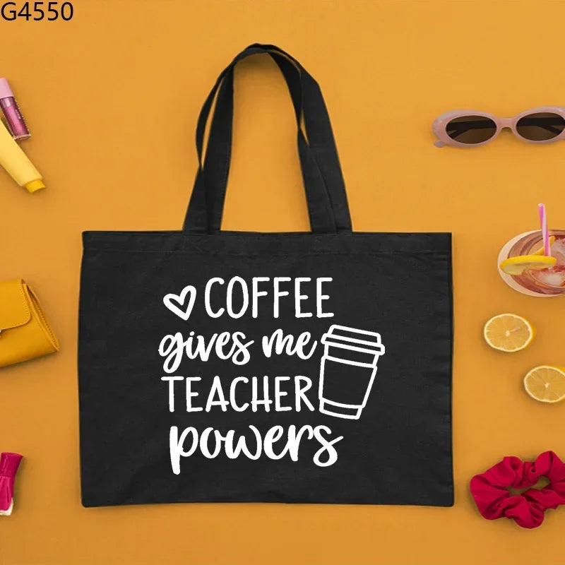 Teacher Canvas Tote Bag