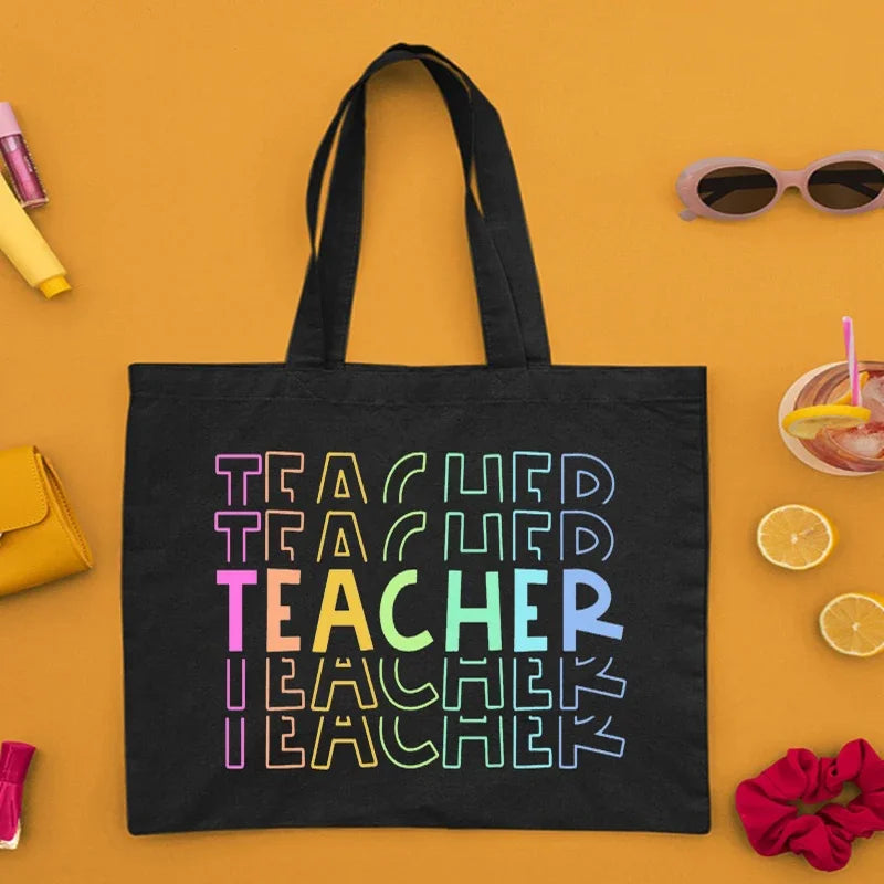 Teacher Canvas Tote Bag