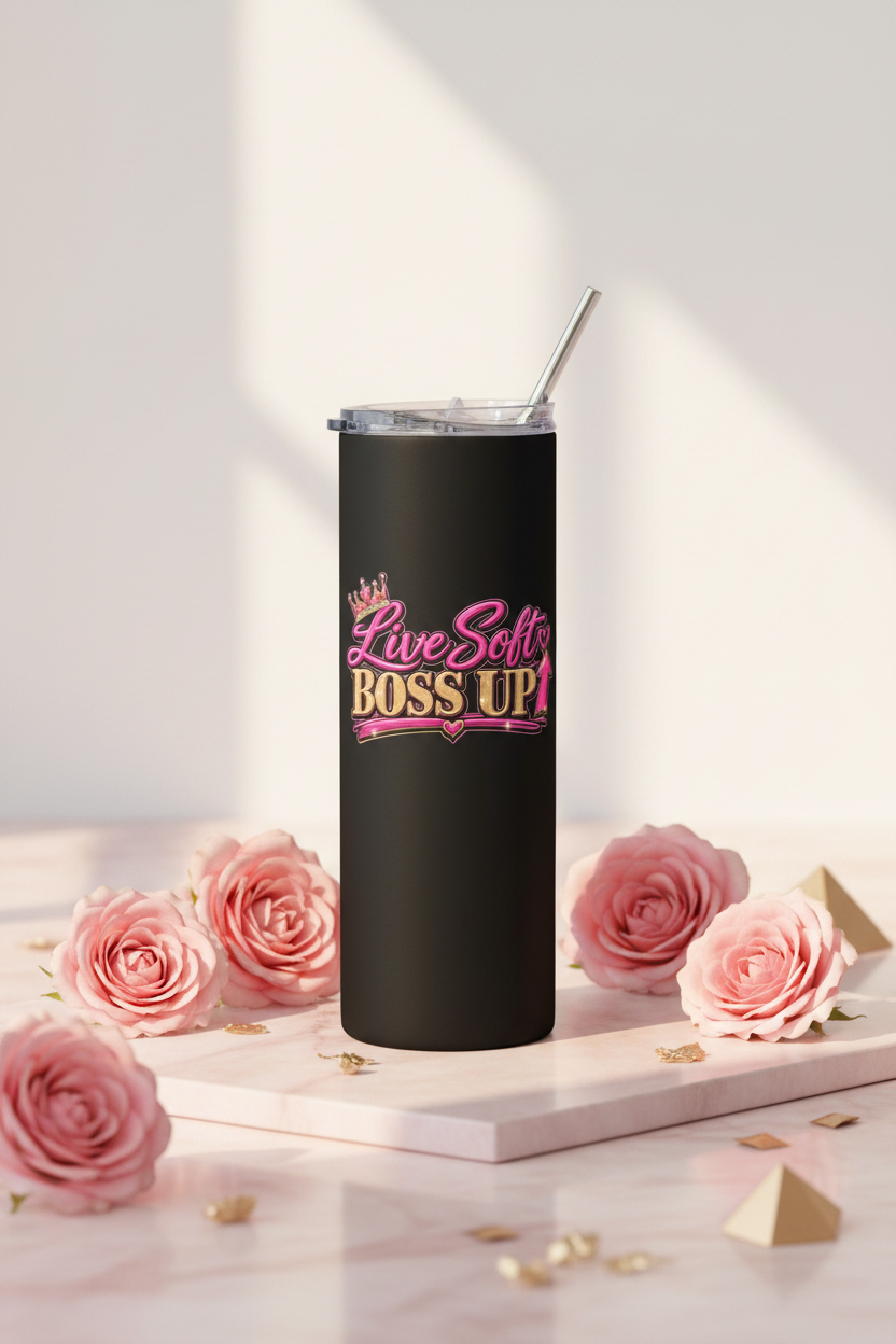 Live Soft Boss Up 20oz Stainless Steel Tumbler