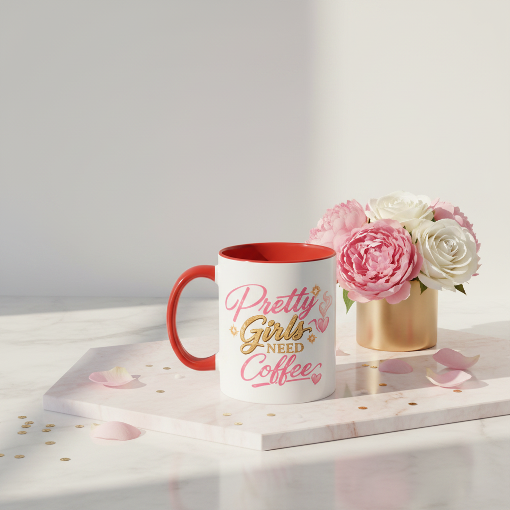 Pretty Girls Need Coffee Mug